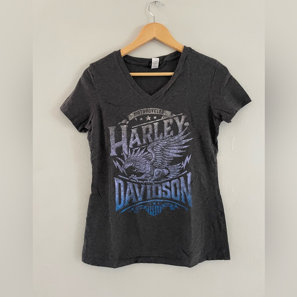 Harley-Davidson Charcoal Tee with Logo